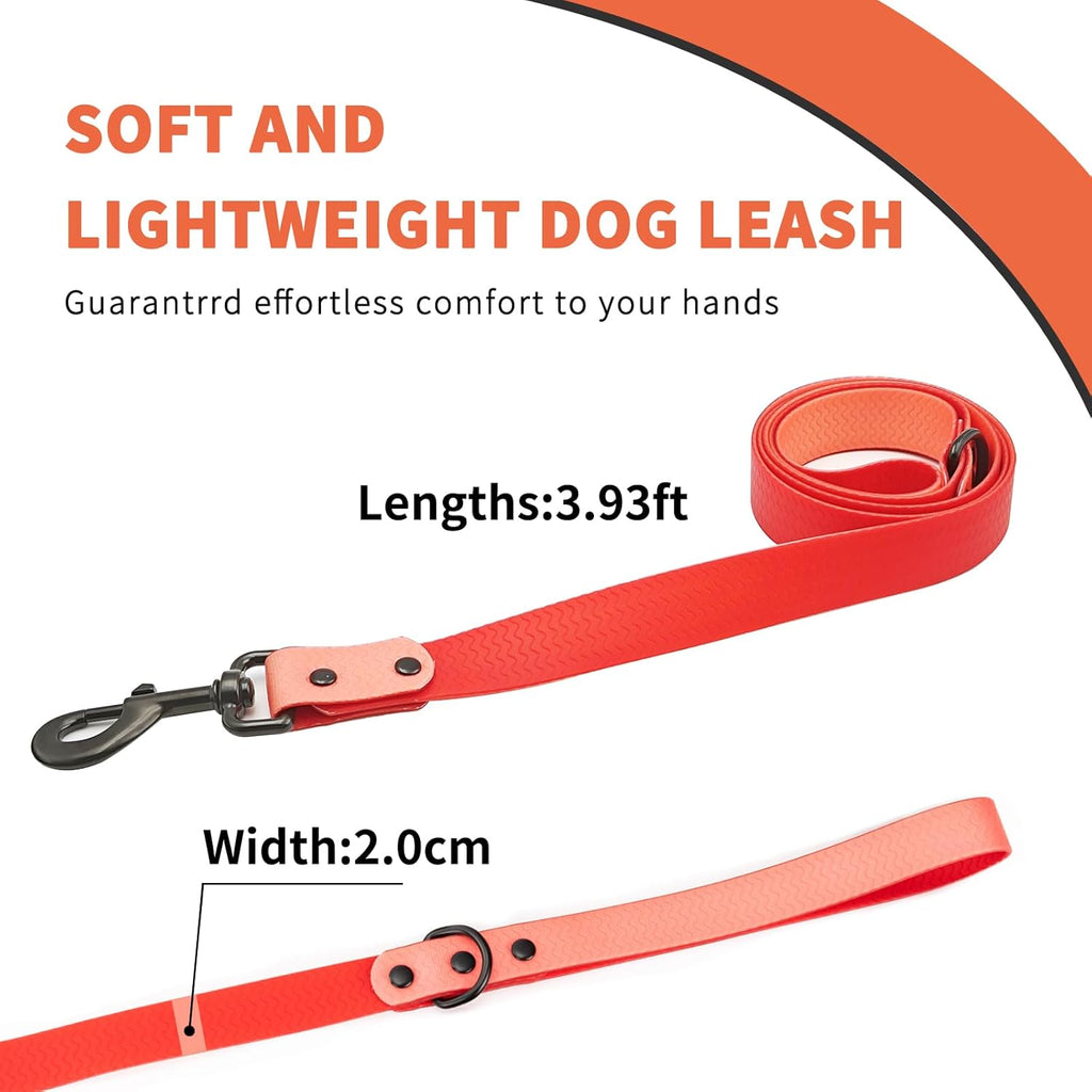 2 PCS Long Dog Leash for Small,Dog Collar,Pet Training Leash,Slip Leads for Dogs,Wear Resistant, Anti Slip, Waterproof, Easy to Clean Leashes Made of Excellent Materials.Size：M.