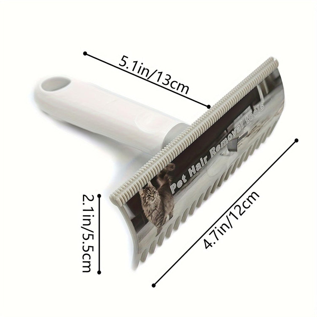 1Pc Double-sided Dog Hair Brush, Carpet Scraper and Dog Hair Brush, Deshedding Tool for Dogs and Cats Hair Remover, Combs, and Brushes for Pet Grooming, Long Hair Cat and Dog Dematting Comb