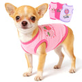 3 Pieces Dog Clothes for Small Dogs Girl Cute Small Dog Shirts Spring Summer Soft Puppy Outfits Clothing Pet T Shirts Yorkie Chihuahua Clothes XS (Pink,Rose,Purple, XSmall)