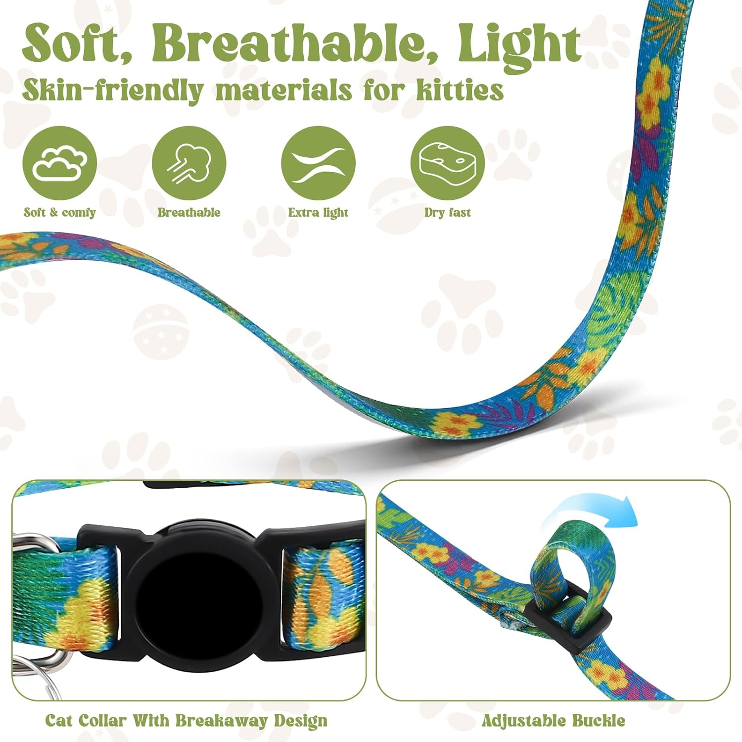 2 Pack Cat Harness and Leash Set - Escape Proof Adjustable Cat Harness, Outdoor Travel Harness for Cats & Kittens