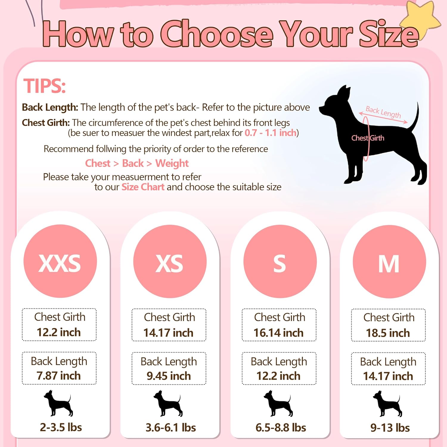 3 Pieces Dog Clothes for Small Dogs Girl Cute Small Dog Shirts Spring Summer Soft Puppy Outfits Clothing Pet T Shirts Yorkie Chihuahua Clothes XS (Pink,Rose,Purple, XSmall)