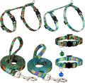 2 Pack Cat Harness and Leash Set - Escape Proof Adjustable Cat Harness, Outdoor Travel Harness for Cats & Kittens